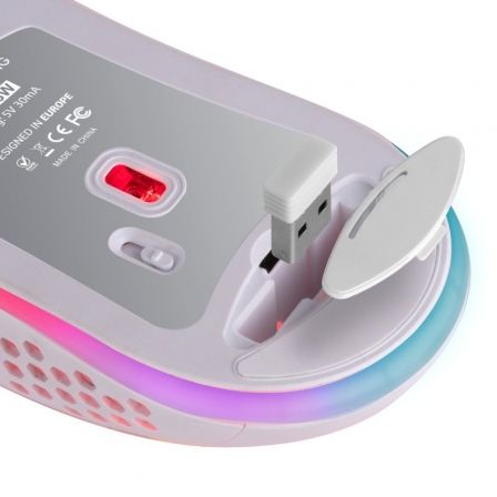 Mars Gaming MMW3W Ratón Gaming Inalámbrico Batería Recargable 3200 DPI Blanco Mars Gaming MMW3W Ratón Gaming Inalámbrico Batería Recargable 3200 DPI Blanco